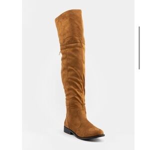 NEW Qupid Zion tie back boots in coffee